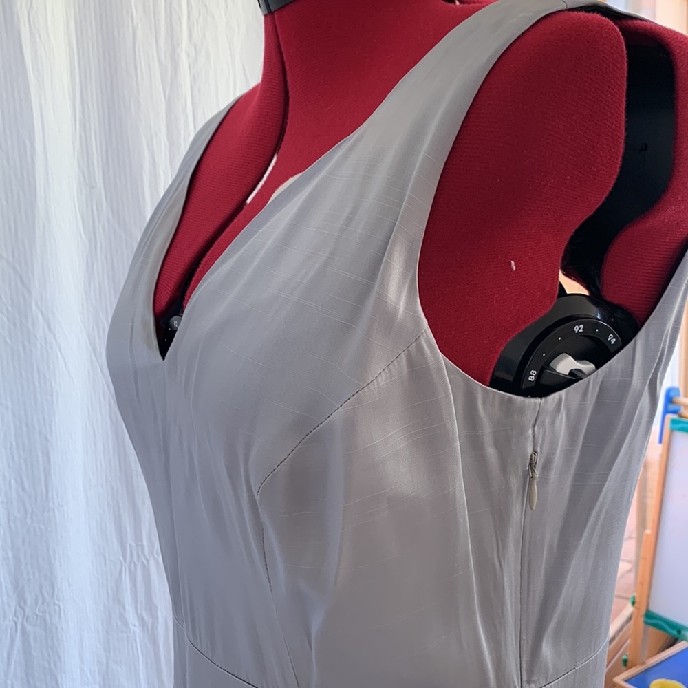 REVIEW dove grey bow cocktail dress - Picture 11 of 14